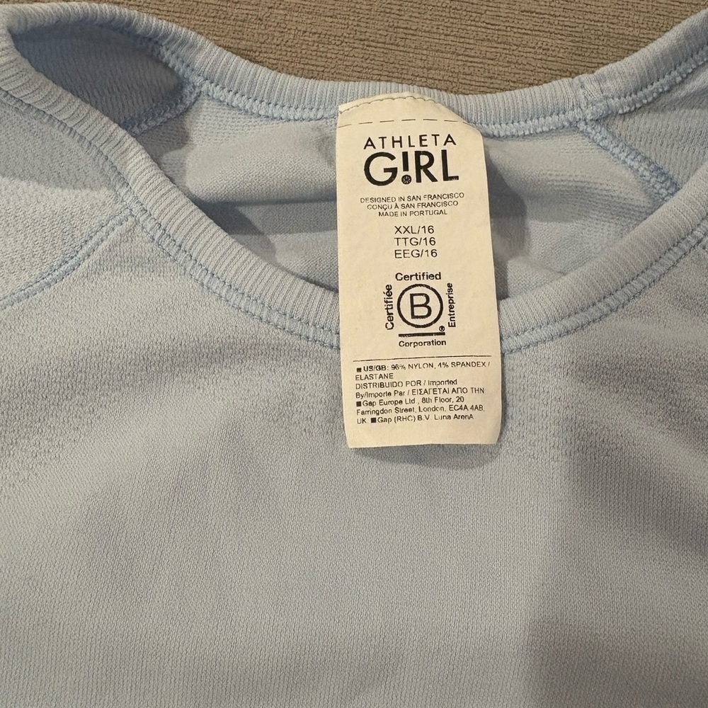Athleta Light Blue Top
